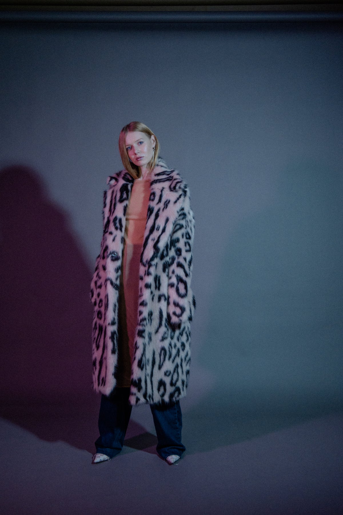Lumignon original ♥ pink × black houndstooth pocket fur op